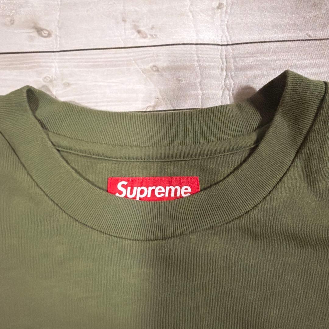 ダ*読様 supreme S/S Pocket Tee オリーブ　Lサイズ