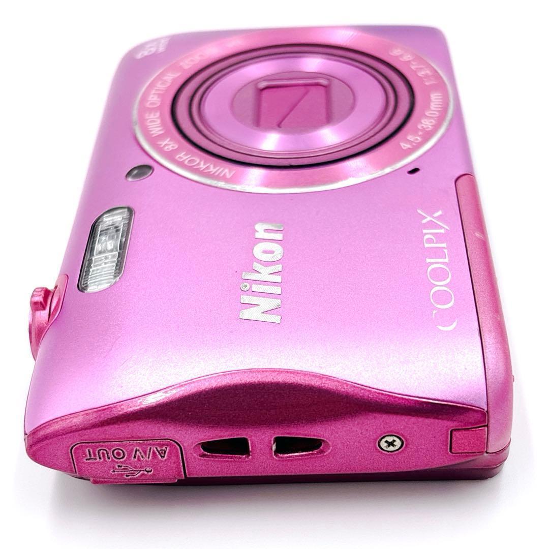 Nikon ニコン COOLPIX S3700 ピンク デジカメ Wi-Fi搭載
