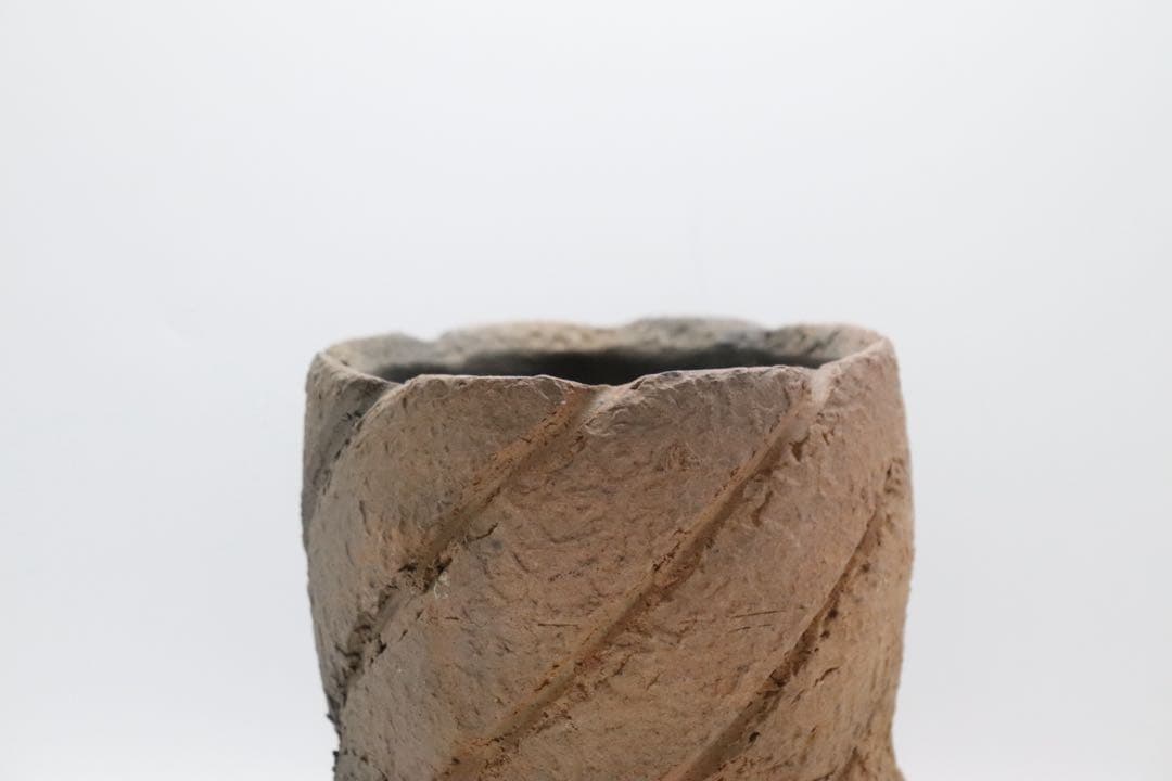 益子焼　坂田甚内作　黒陶窯変水指　茶道具　送料込み250825