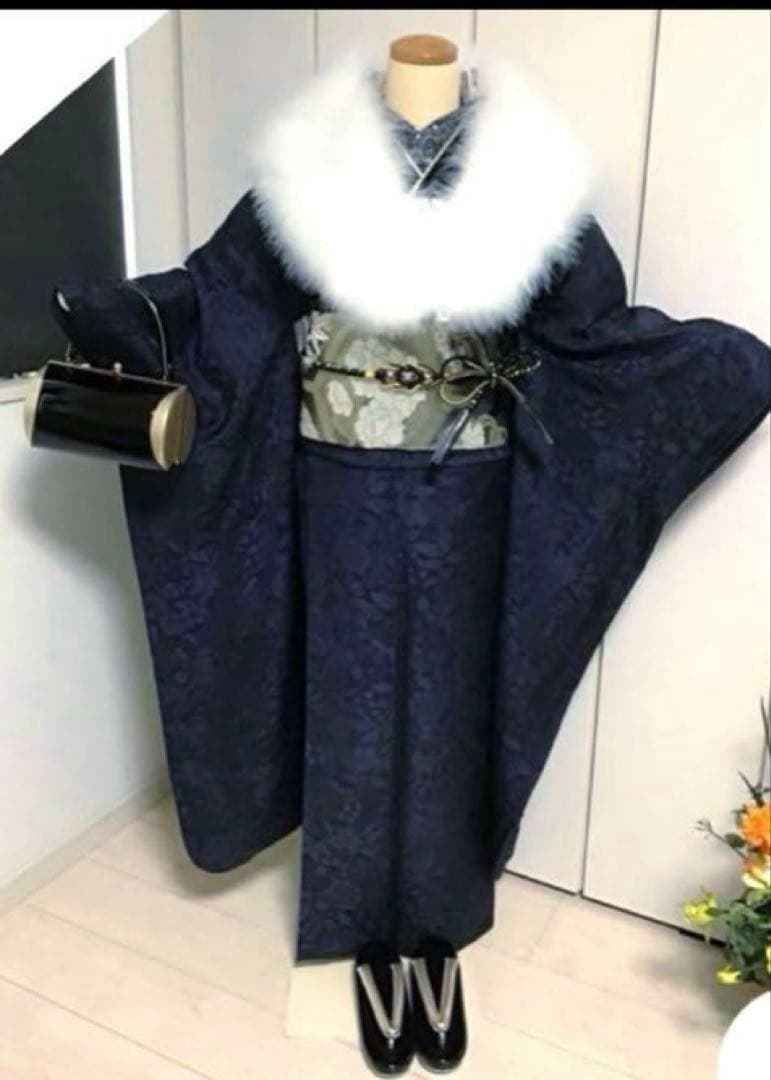 振袖　 着物　振袖セット　帯　正絹　成人式　卒業式　無地