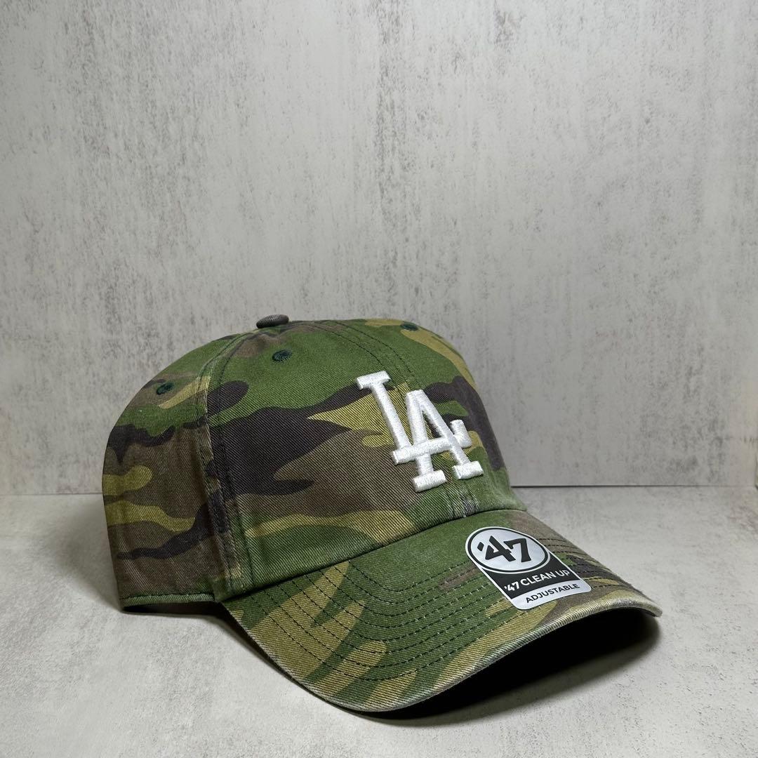 海外限定 47brand ドジャース カモ 迷彩 aespa ジゼル キャップ⑩