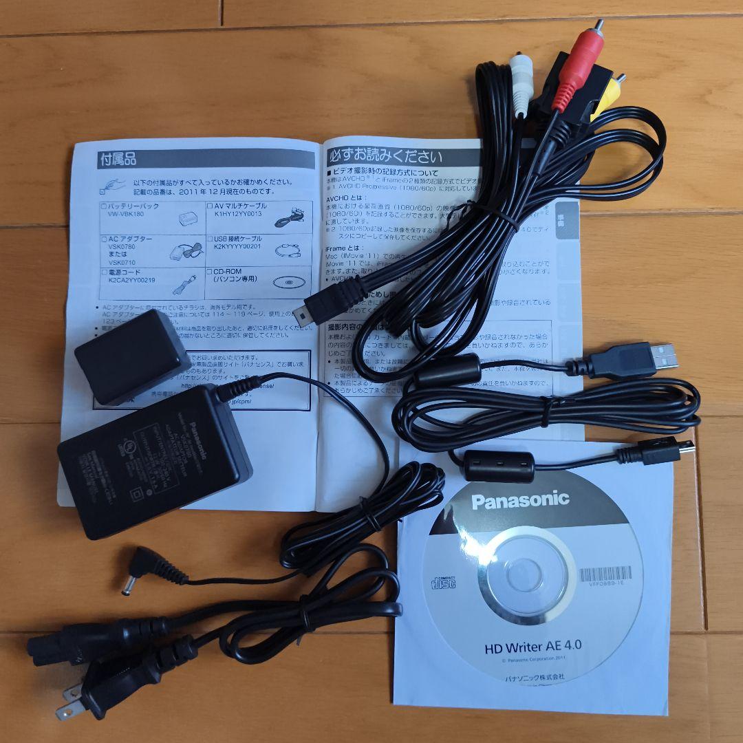 動作確認済　パナソニック HC-V300M ビデオカメラ