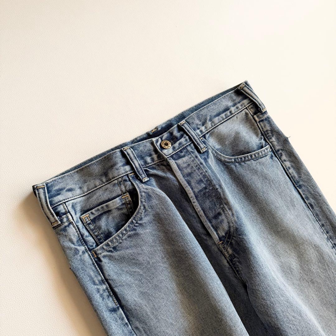 【マディソンブルー】TAPERED DENIM テーパード ボタンフライ 01