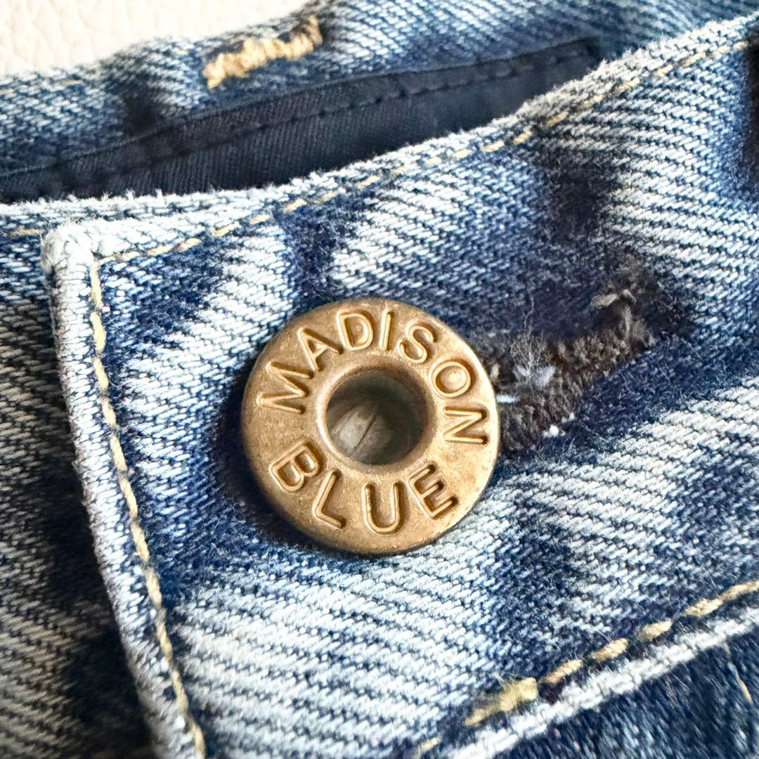 【マディソンブルー】TAPERED DENIM テーパード ボタンフライ 01