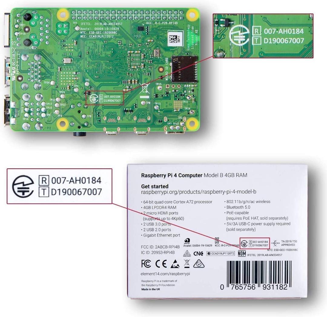 TRASKIT Raspberry Pi 4 スターターキット 4GB