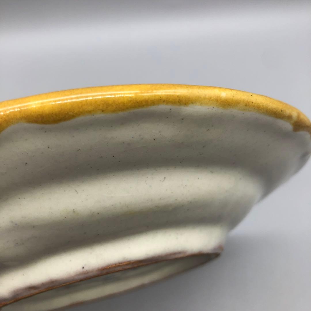 メキシコプエブラタラベラ焼ビンテージ陶器伝統工芸バード鳥中皿プレート19cmB