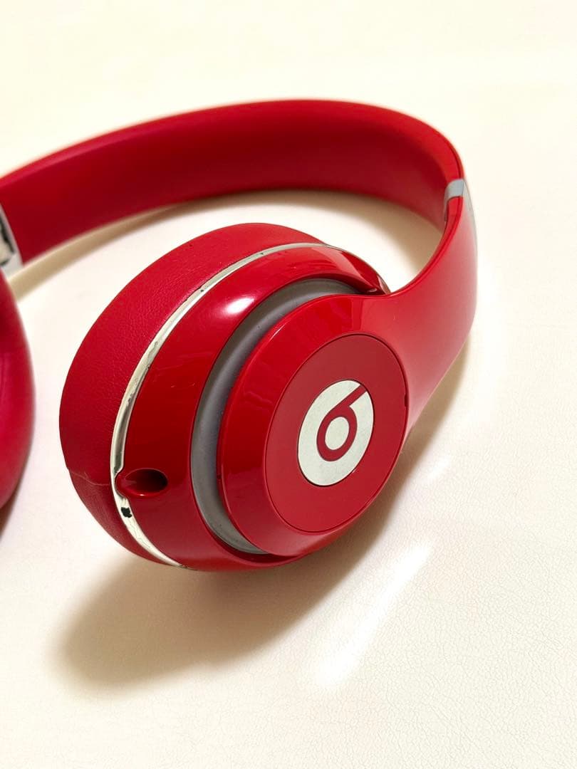 Beats Studio Wireless ヘッドホン 赤 充電コード ケース付