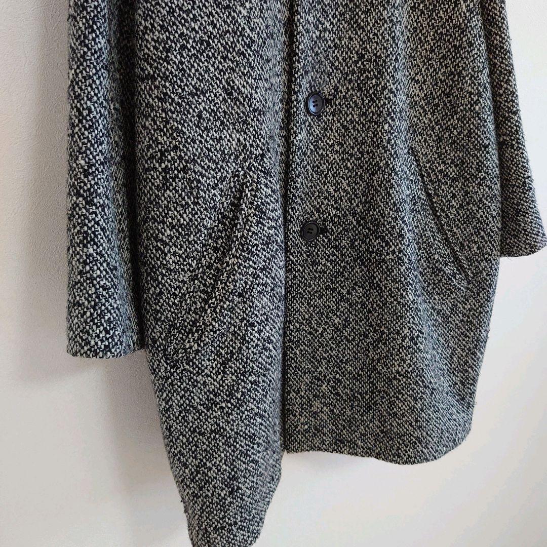 GALERIE VIE スタンドネック コクーンシルエット ロングコート