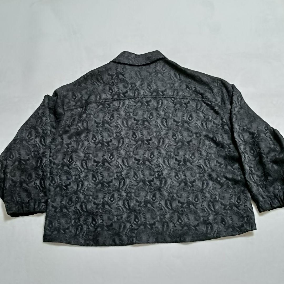 Lui's ブラック ジャガード ZIPブルゾン フリーサイズ　春秋