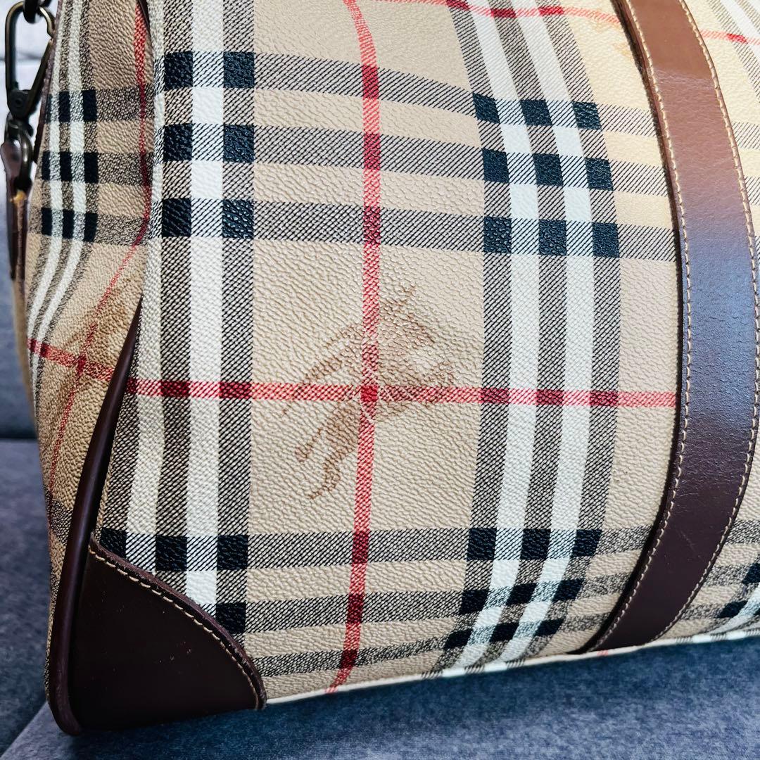 BURBERRY　バーバリー　2way ボストンバック　大容量　ノバチェック