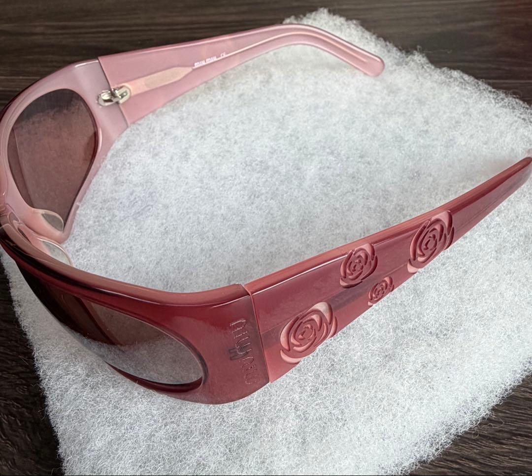 美品 miu miu 花柄 サングラス ケース付き