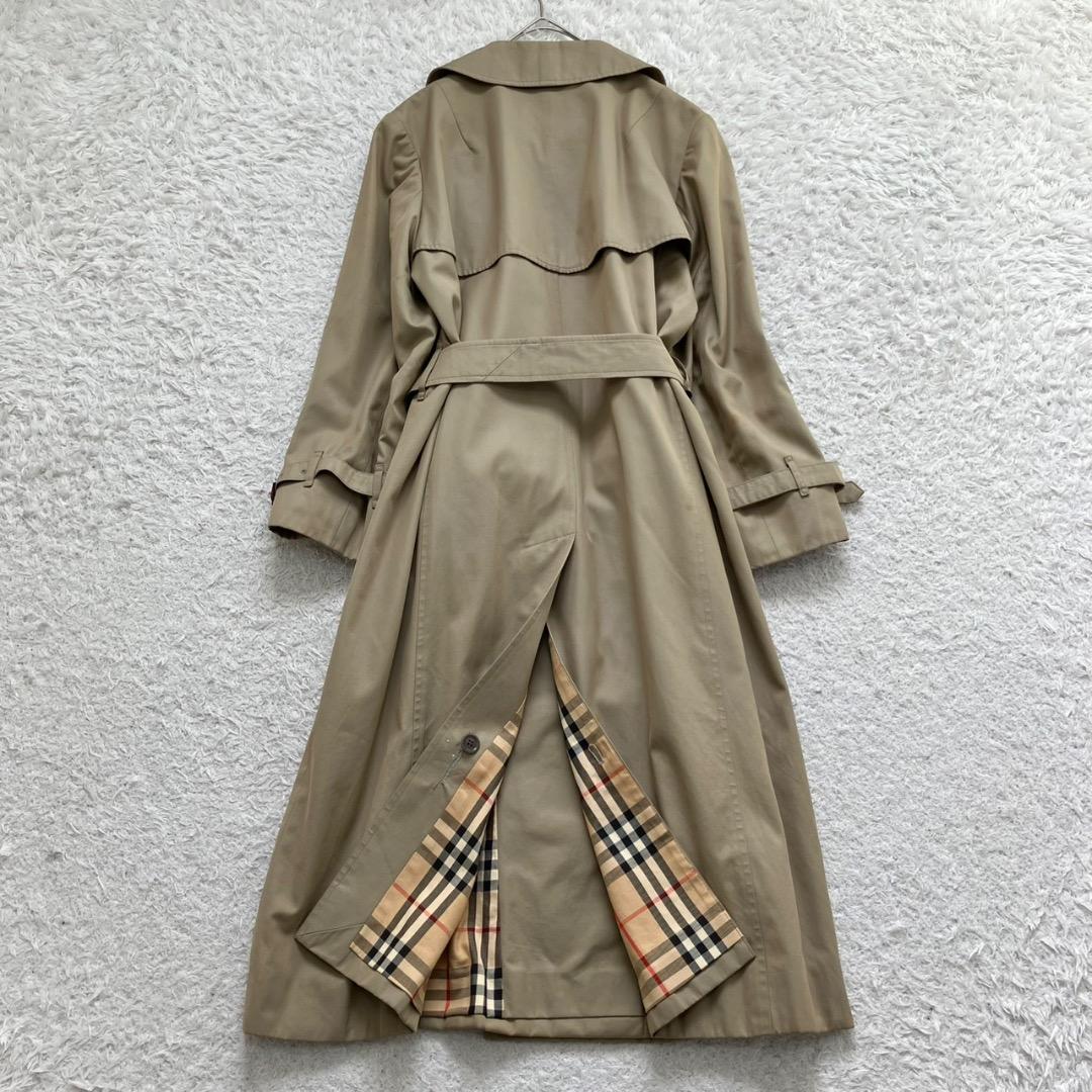 バーバリー トレンチコート ノバチェック ロング 大きいサイズ 13号 XL