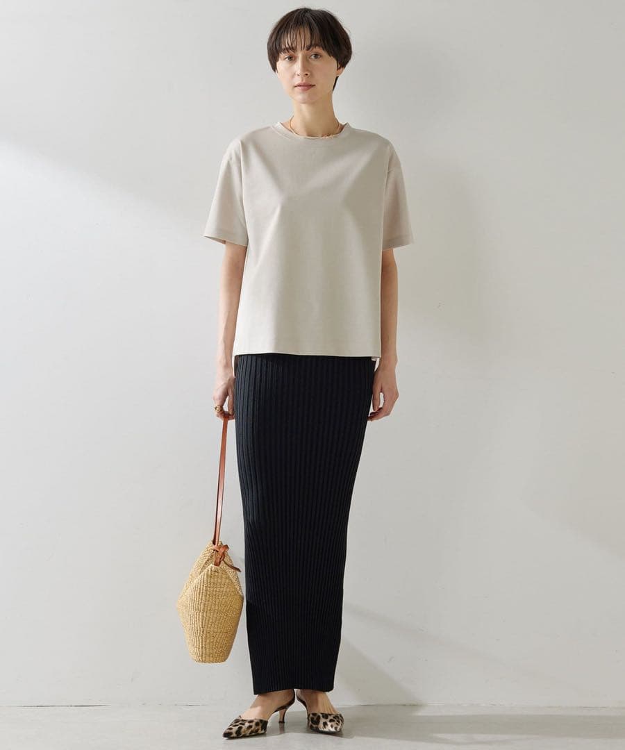 専用　25ss ウィムガゼット 美脚ニットフィットスカート 黒 ブラック タイト