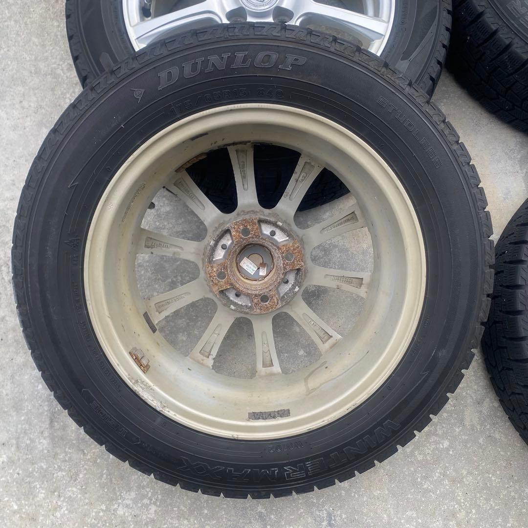 ダンロップ　WM02 175/65R15 2022年製 スタッドレスアルミセット