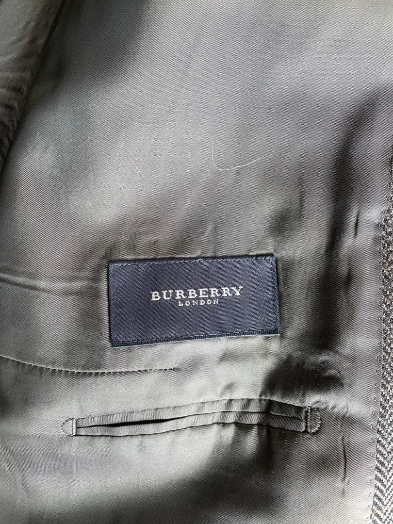 Burberry バーバリー グレー テーラードジャケット メンズ
