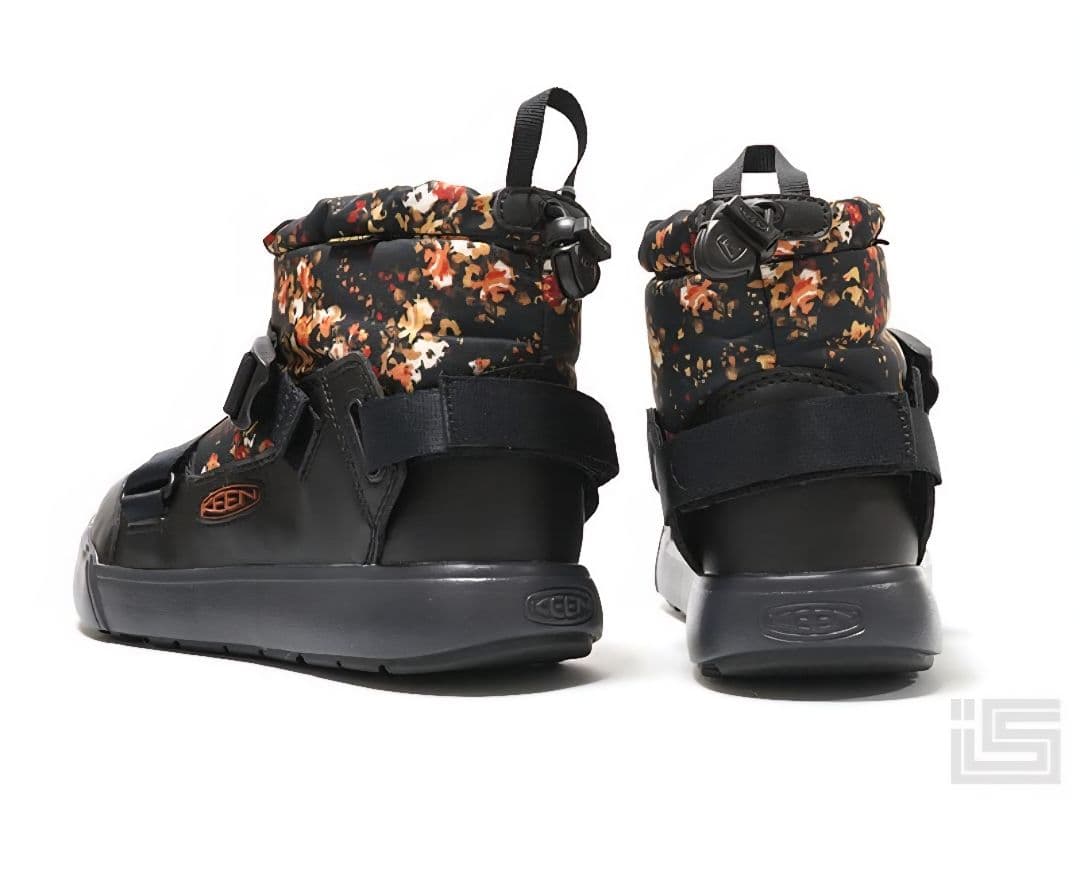 ☆KEEN　フットゼラウォータープルーフ花柄ショートブーツ25cm 美品☆