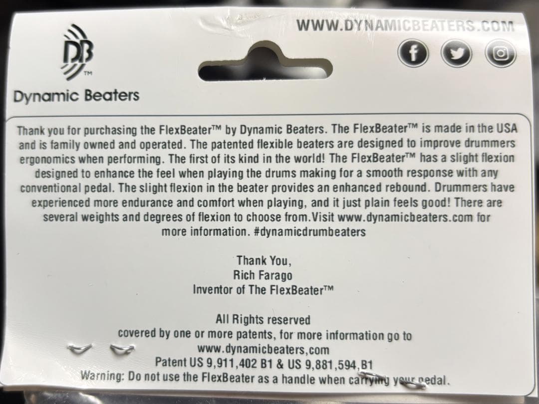 FlexBurger しなるウッドビーター 99g 直輸入 新品 1本 重い方