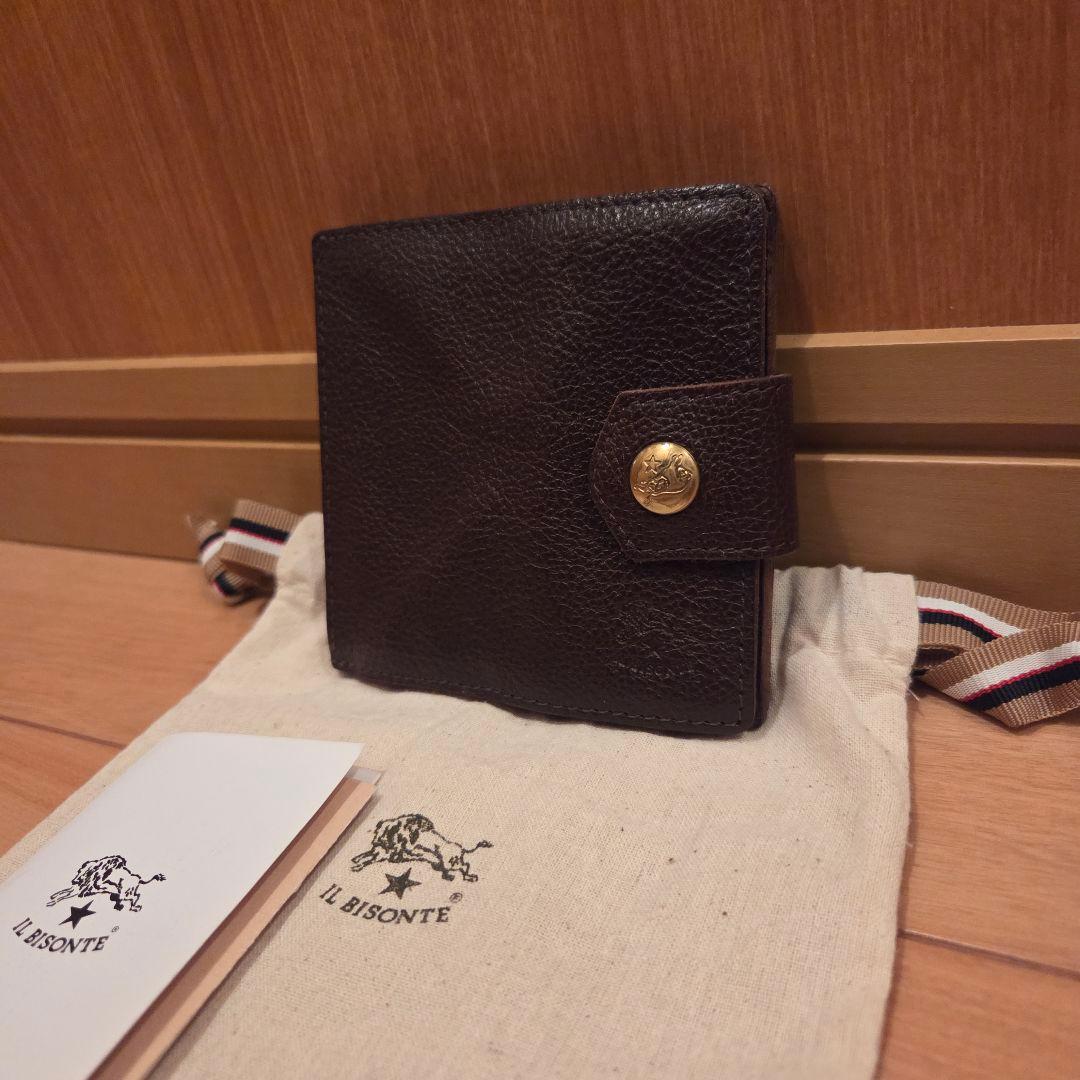 専用【美品】イルビゾンテ IL BISONTE 折り財布　ダークブラウン