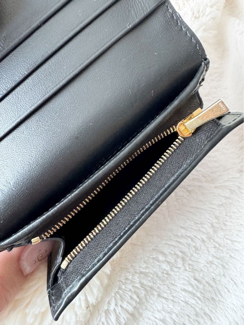 CELINE　トリオンフ　二つ折り財布　セリーヌ　コンパクトウォレット　ミニ財布