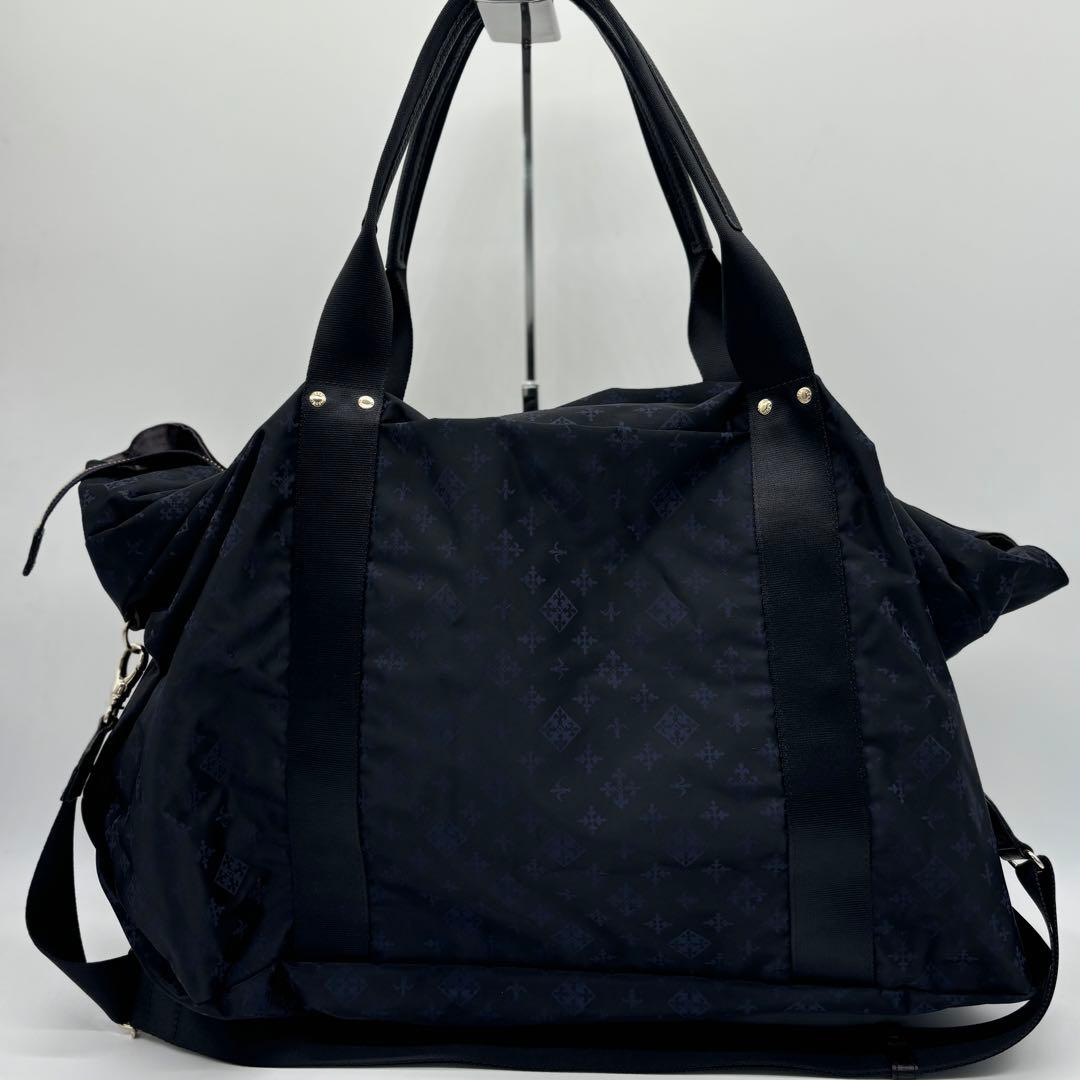 極美品✨ラシット ボストンバッグ 2way 総柄 ナイロン 大容量