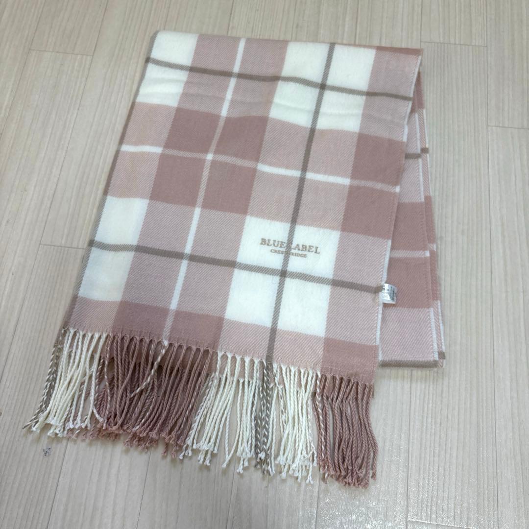 BLUE LABEL CRESTBRIDGE アクリルチェックストール ピンク