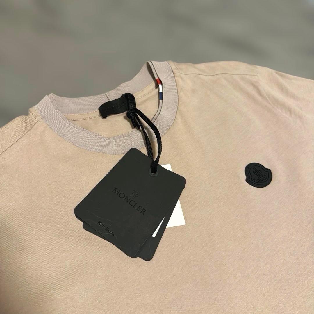 【新品タグ付き】国内正規品 MONCLER 半袖Tシャツ ピンクベージュ M