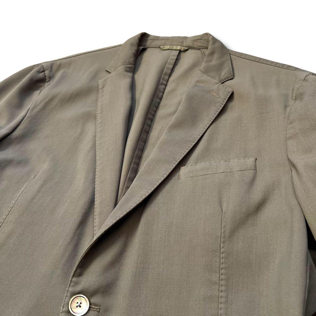 極美品 HUGO BOSS スーパー 110s ウール ブレザー 54 オリーブ