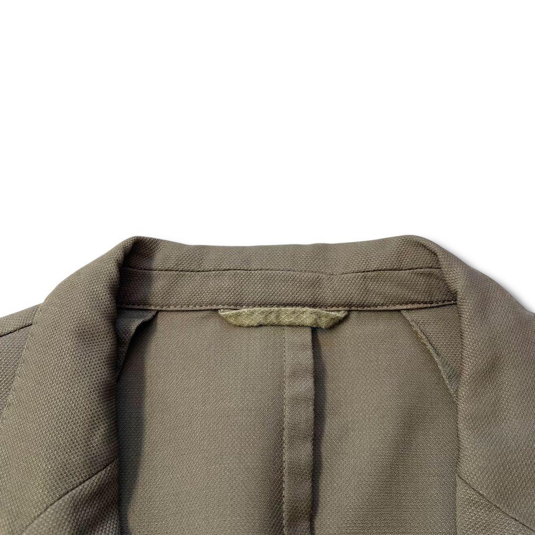 極美品 HUGO BOSS スーパー 110s ウール ブレザー 54 オリーブ