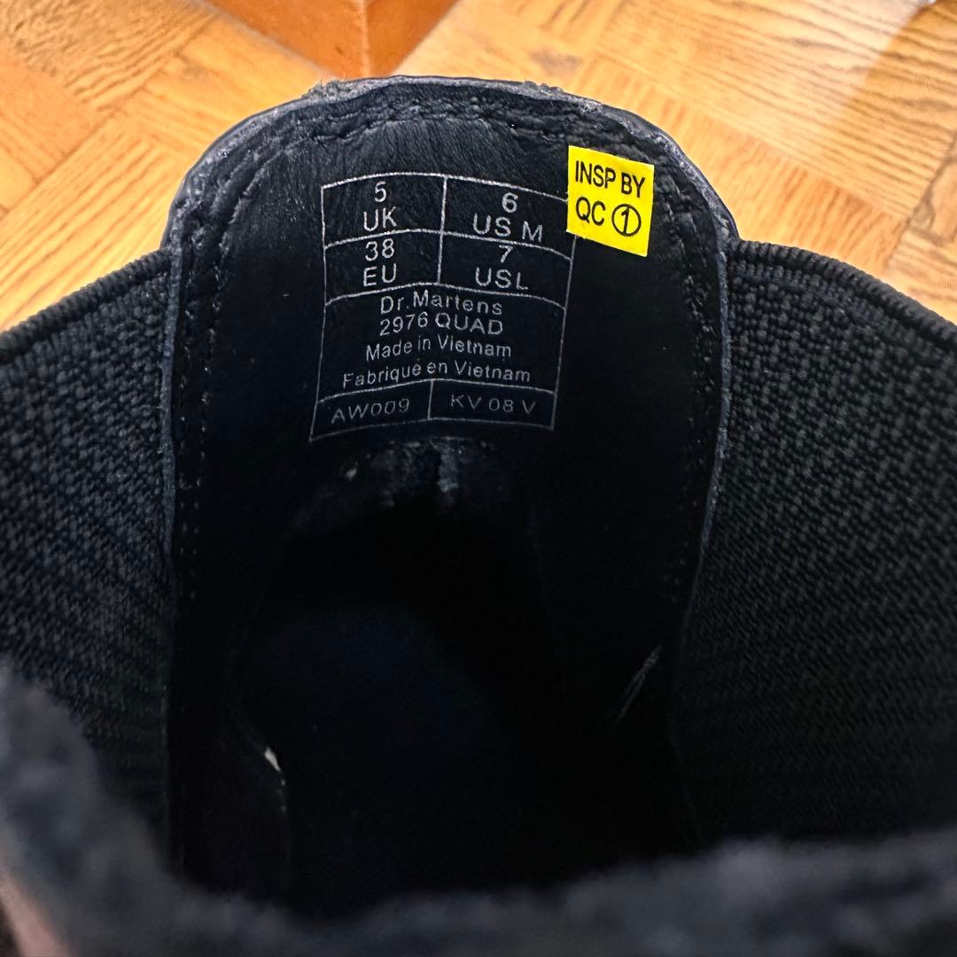 Dr. Martens 2976 QUAD チェルシーブーツブラック サイドゴア