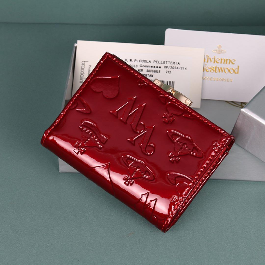 Vivienne Westwood 赤 三つ折り財布@111