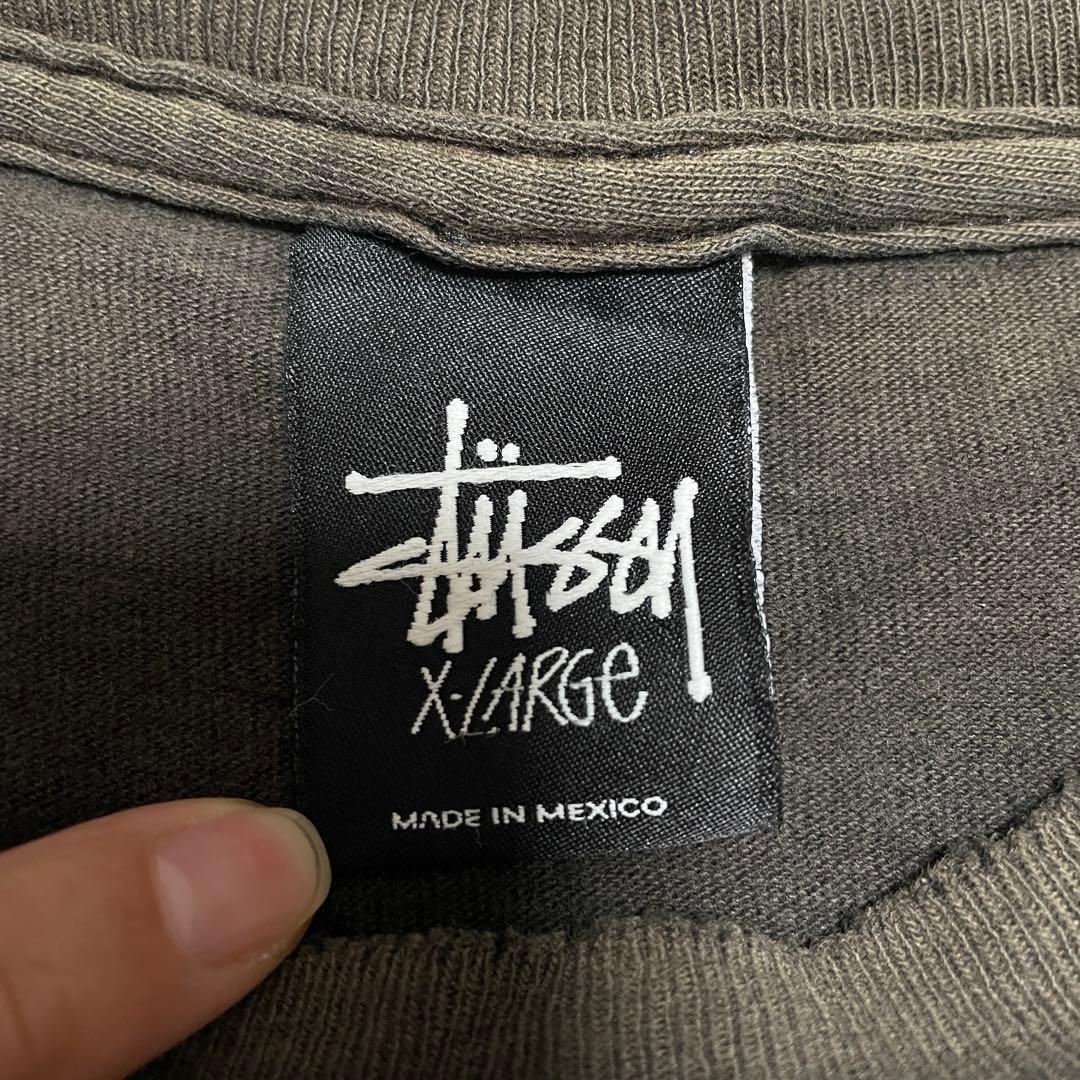 old STUSSY ビンテージ　襤褸　半袖Tシャツ フェード　XLサイズ