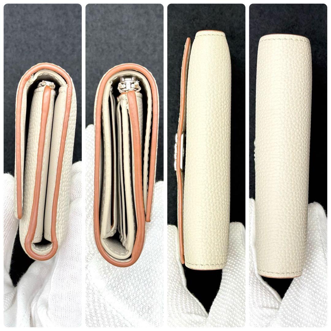 使用わずか✨ロエベ アナグラム バーティカル ウォレット ホワイト P90