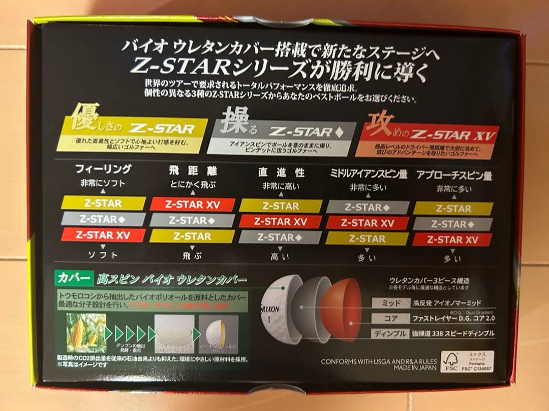【新品】Srixon Z-STAR XV 2025 パッションイエロー 3ダース