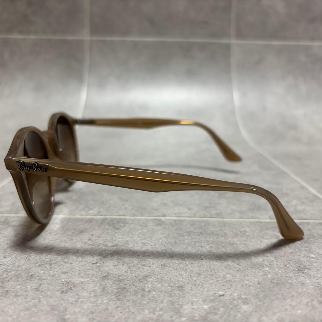 Ray-Ban RB2180-F ラウンドサングラス ブラウン イタリア製