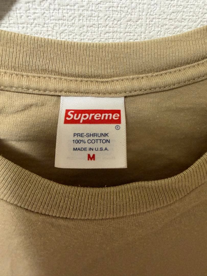 Supreme Tシャツ Mサイズ ベージュ