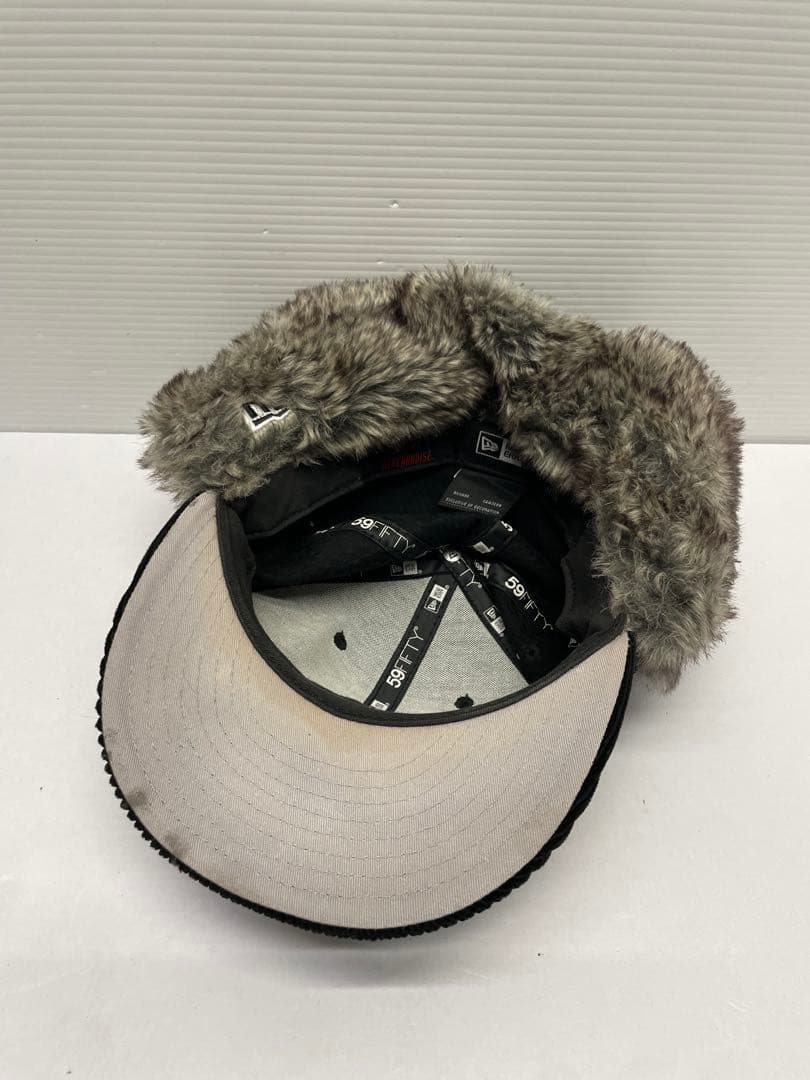 139★new era コーデュロイ フライトキャップ ドッグイヤー