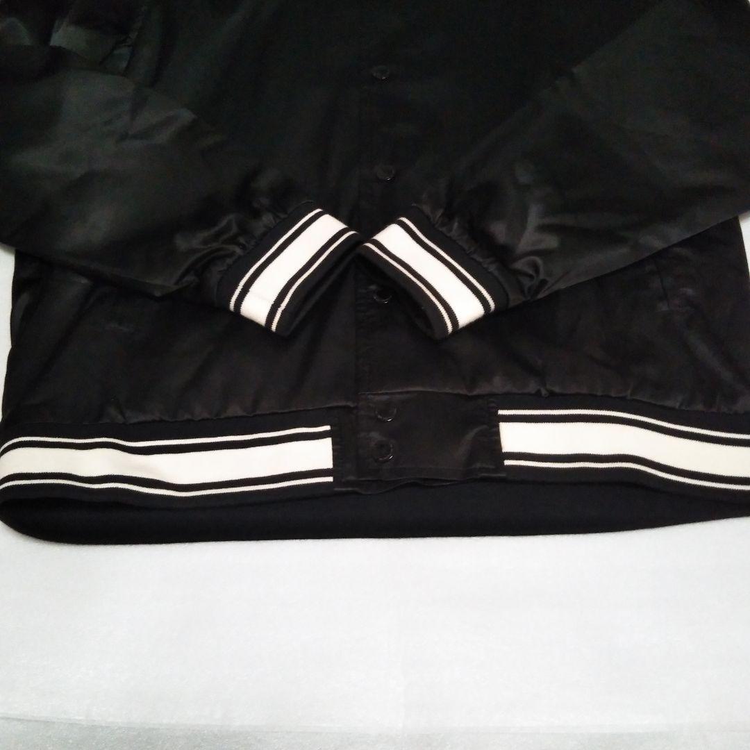 HUF × FELIX L SATIN JACKET スタジャン　ハフ 黒　L