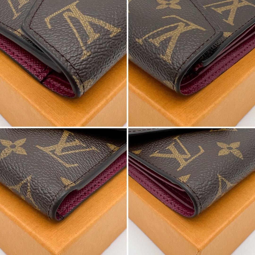 【使用わずか 箱付き】ヴィトン モノグラム ヴィクトリーヌ フューシャ 財布