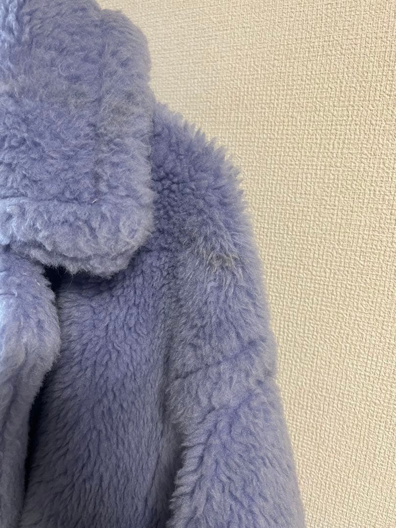 Max Mara テディベアコート XS ライトブルー
