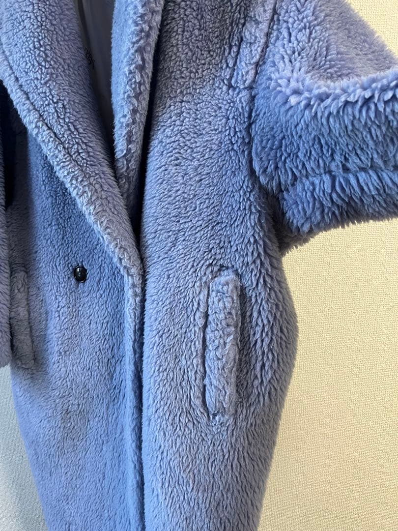Max Mara テディベアコート XS ライトブルー