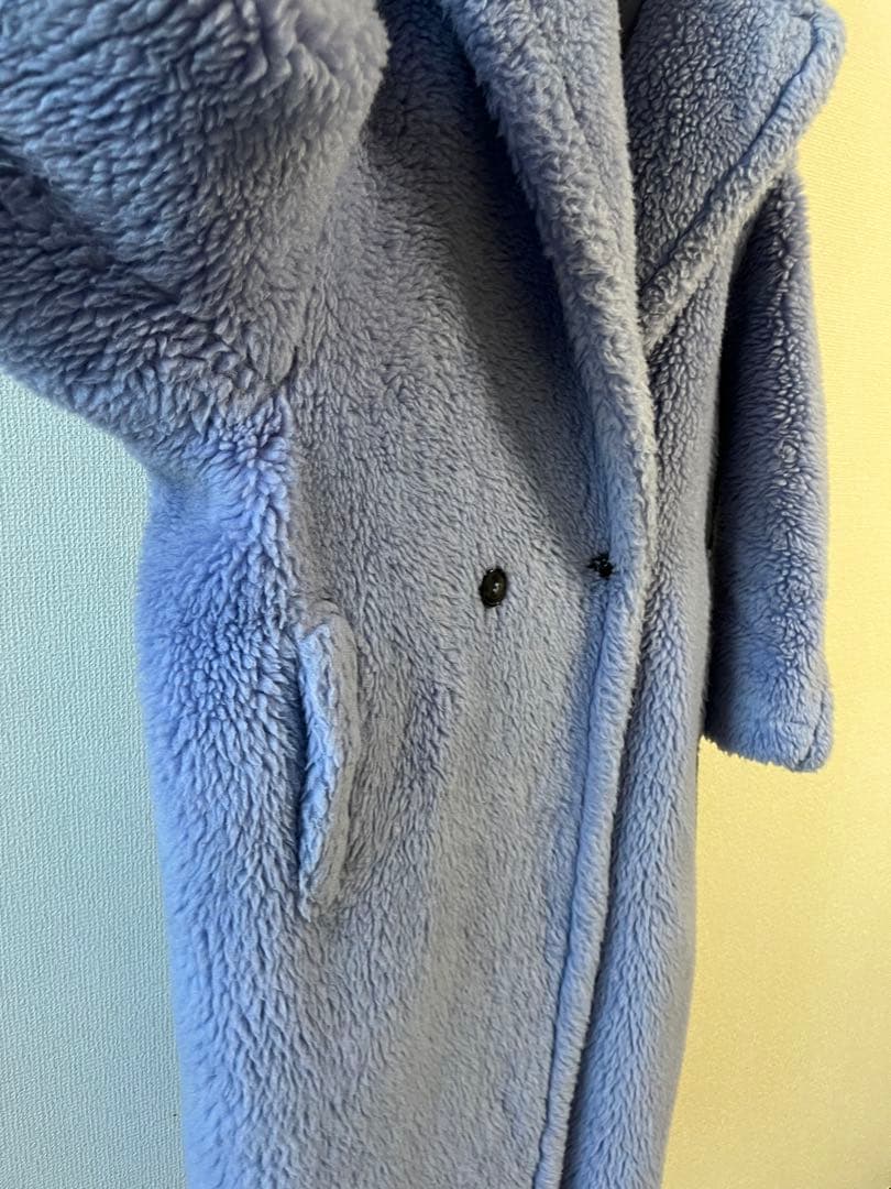 Max Mara テディベアコート XS ライトブルー