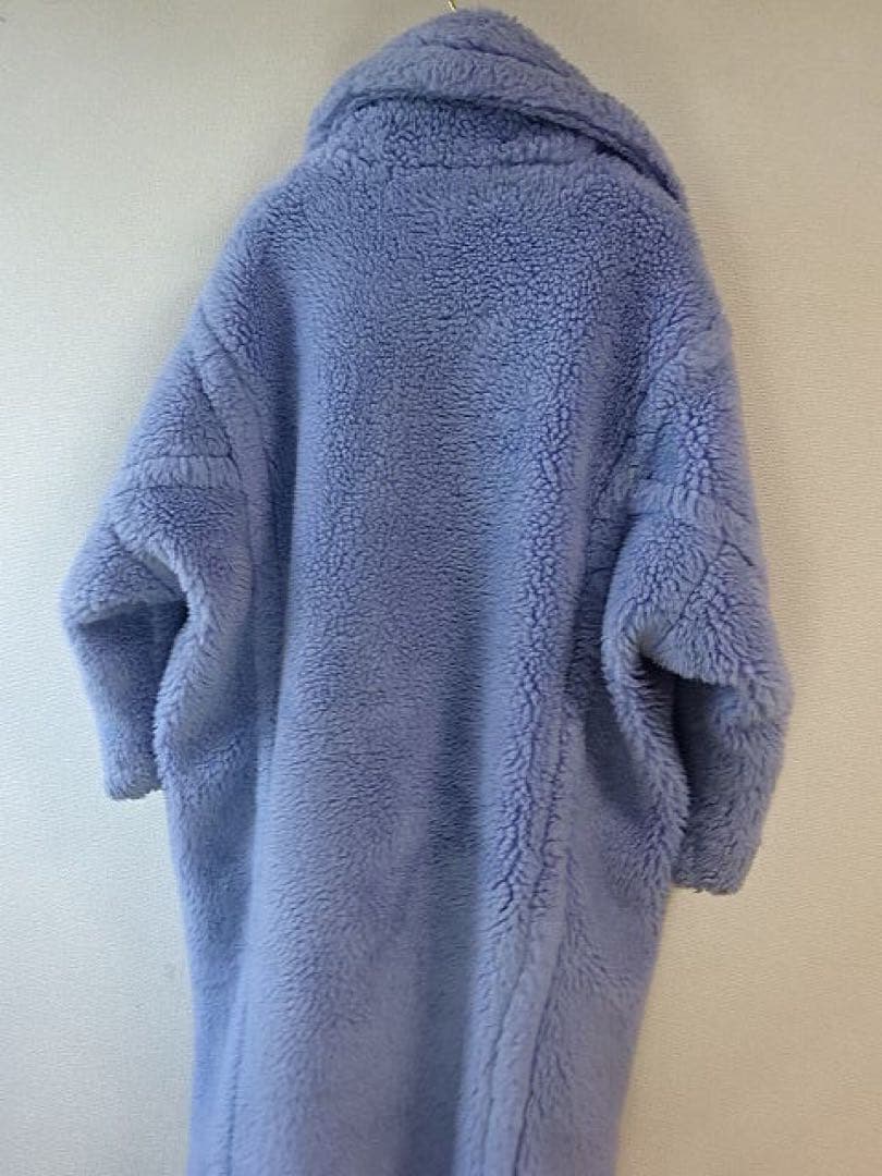 Max Mara テディベアコート XS ライトブルー