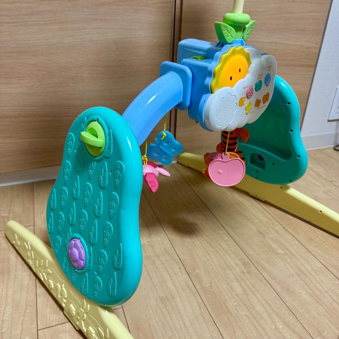 [美品・欠品なし] くまのプーさん えらべる回転 6WAY ジムにへんしんメリー