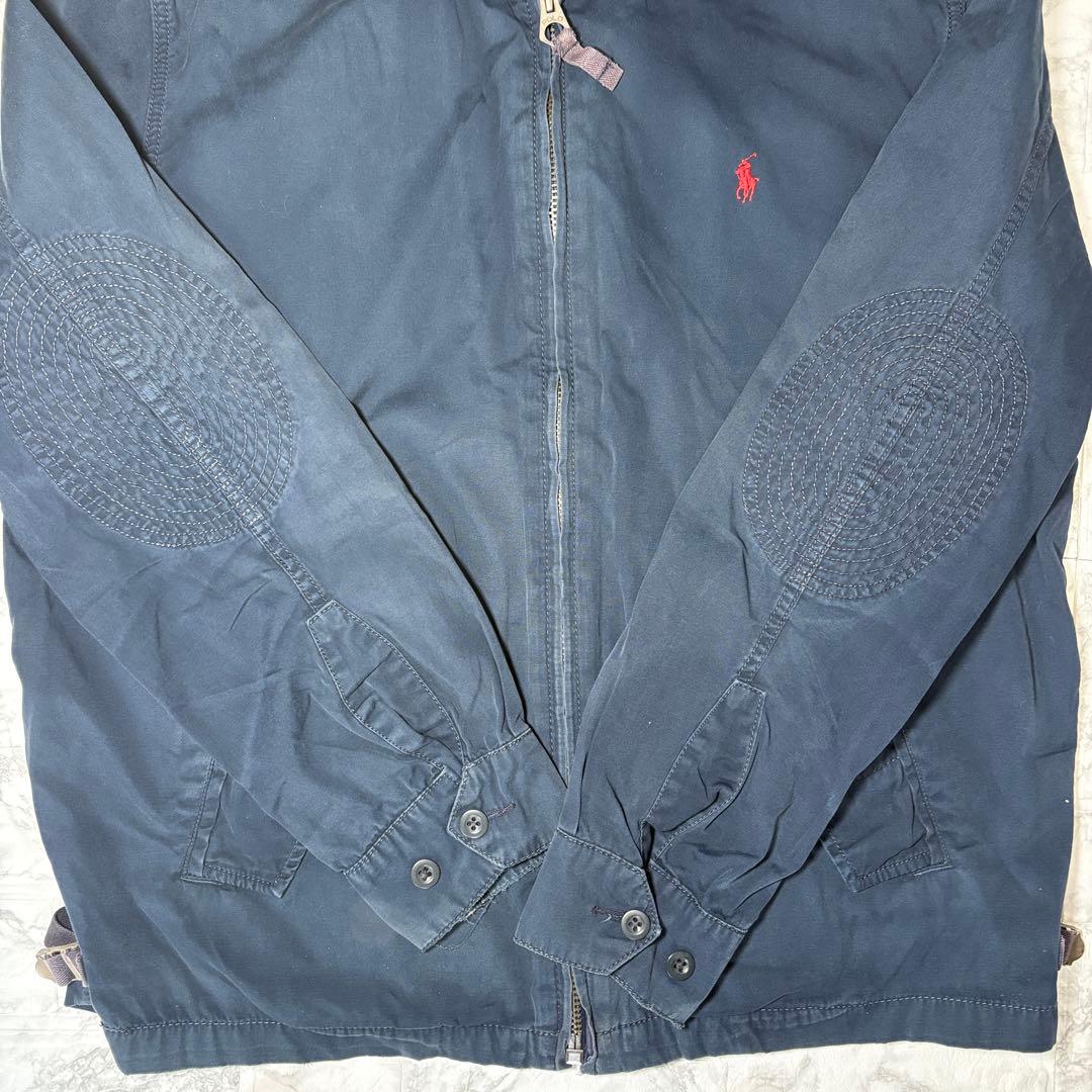 Oversize ポロ ラルフローレン コットンジャケット 紺 XLT
