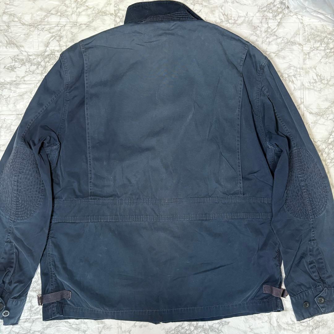 Oversize ポロ ラルフローレン コットンジャケット 紺 XLT