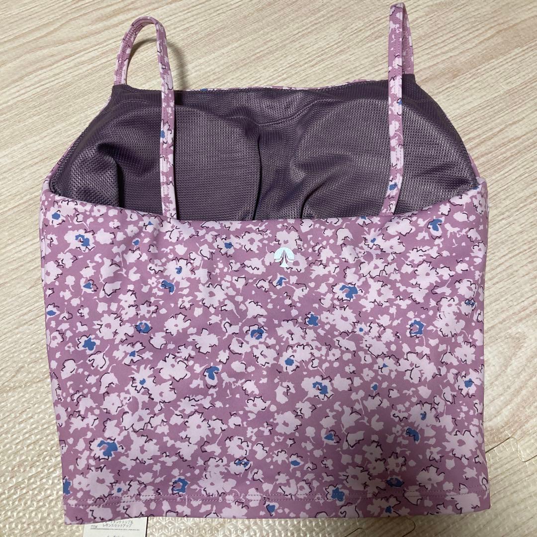 スカーラ　ショートタンクトップ　花柄