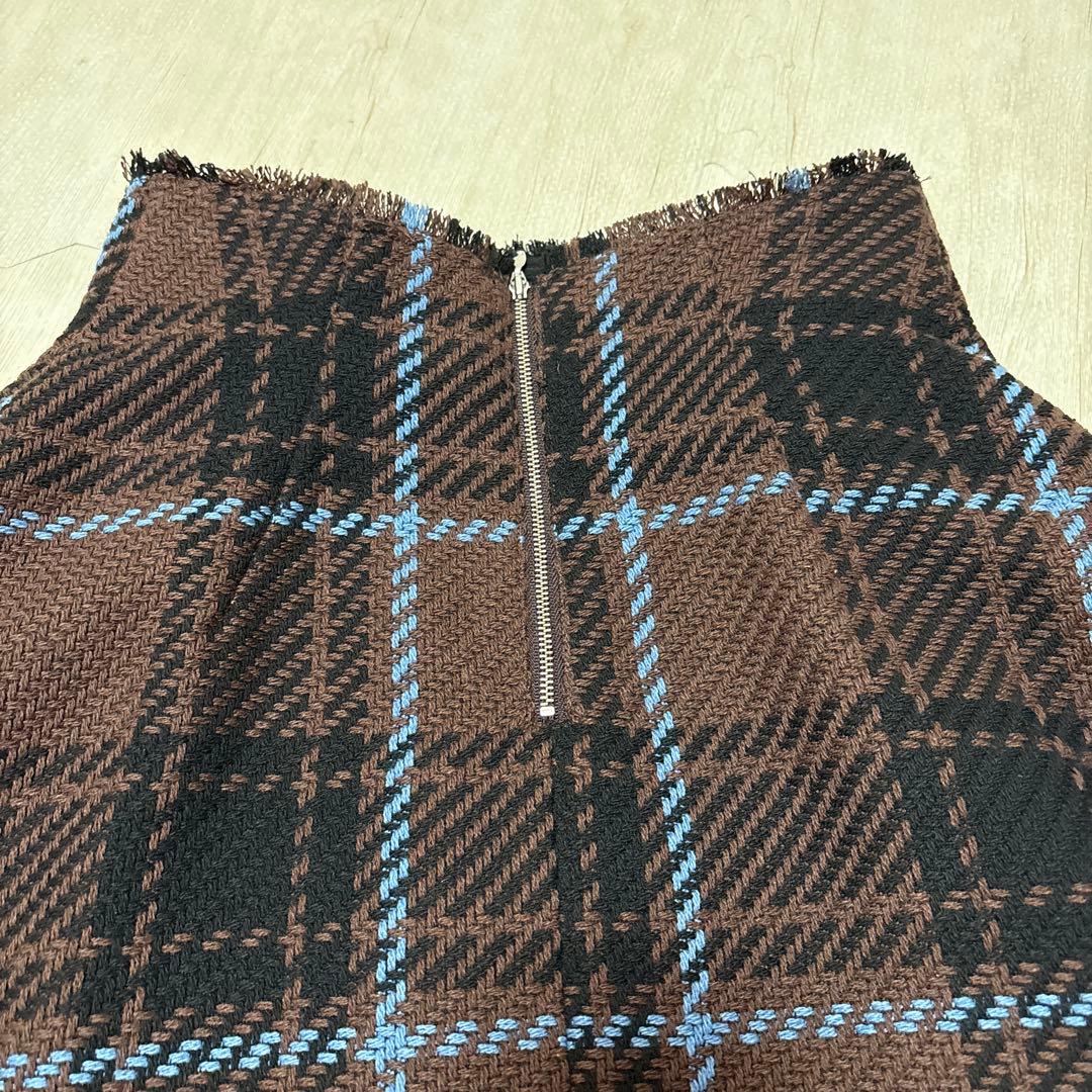 ◉匿名配送SALE◉EMMEL REFINESツイードチェックロングスカートS