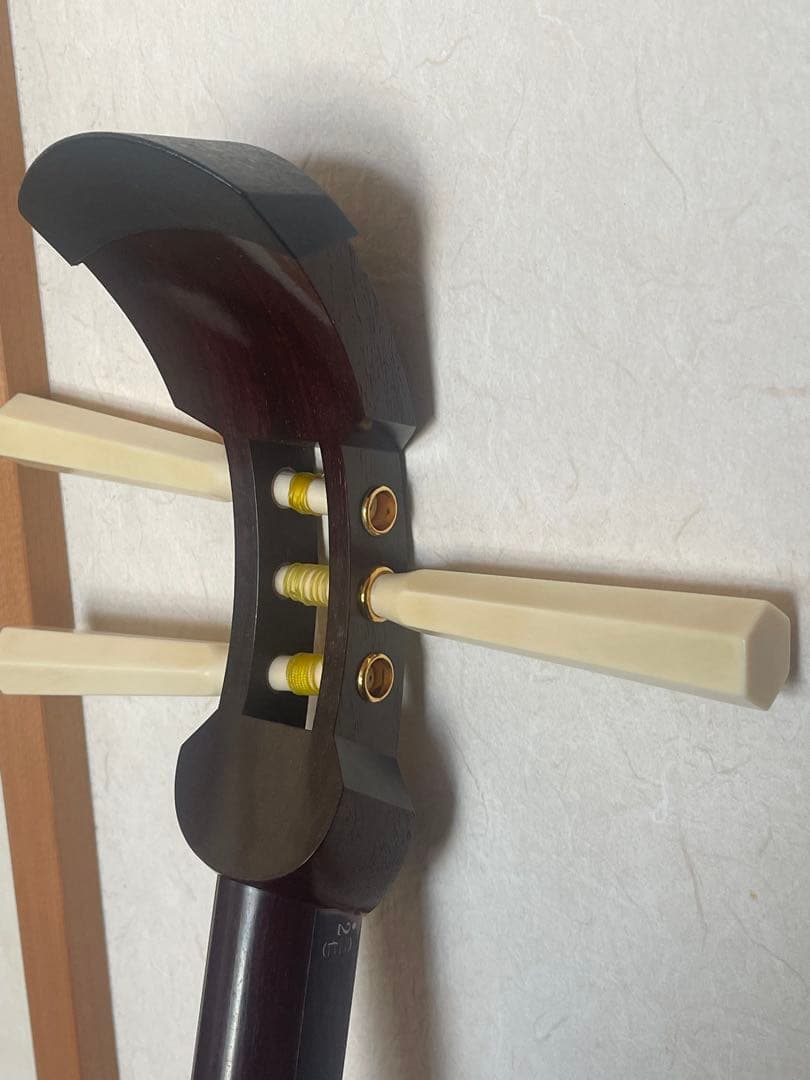 (ポレポレ専用) 三味線　紫檀 糸巻 撥 天然素材