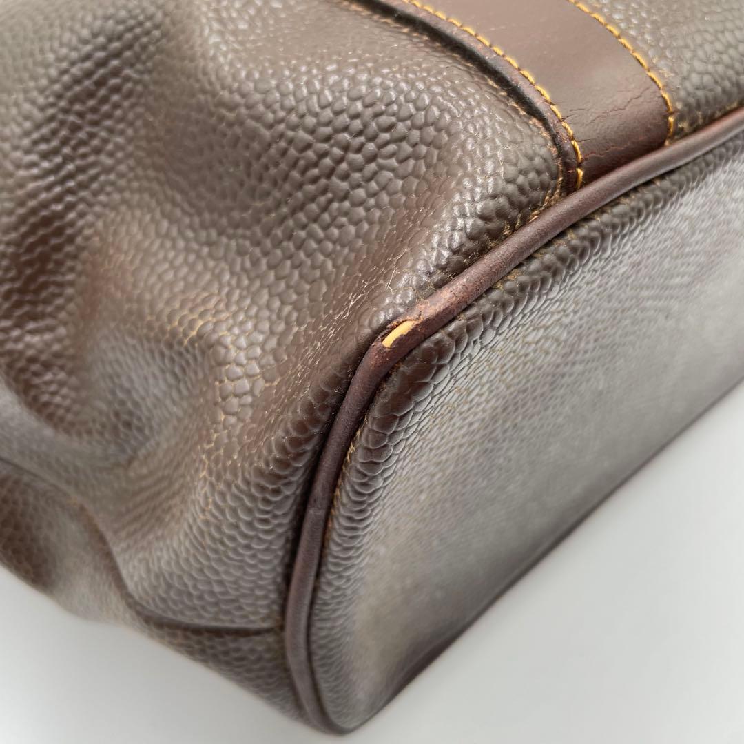 希少 MULBERRY マルベリー ビッグトート レザー ダークブラウン A4可