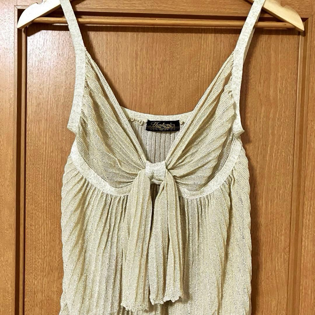 【素敵なデザイン❗️】00s HYSTERIC GLAMOUR ラメ キャミソール